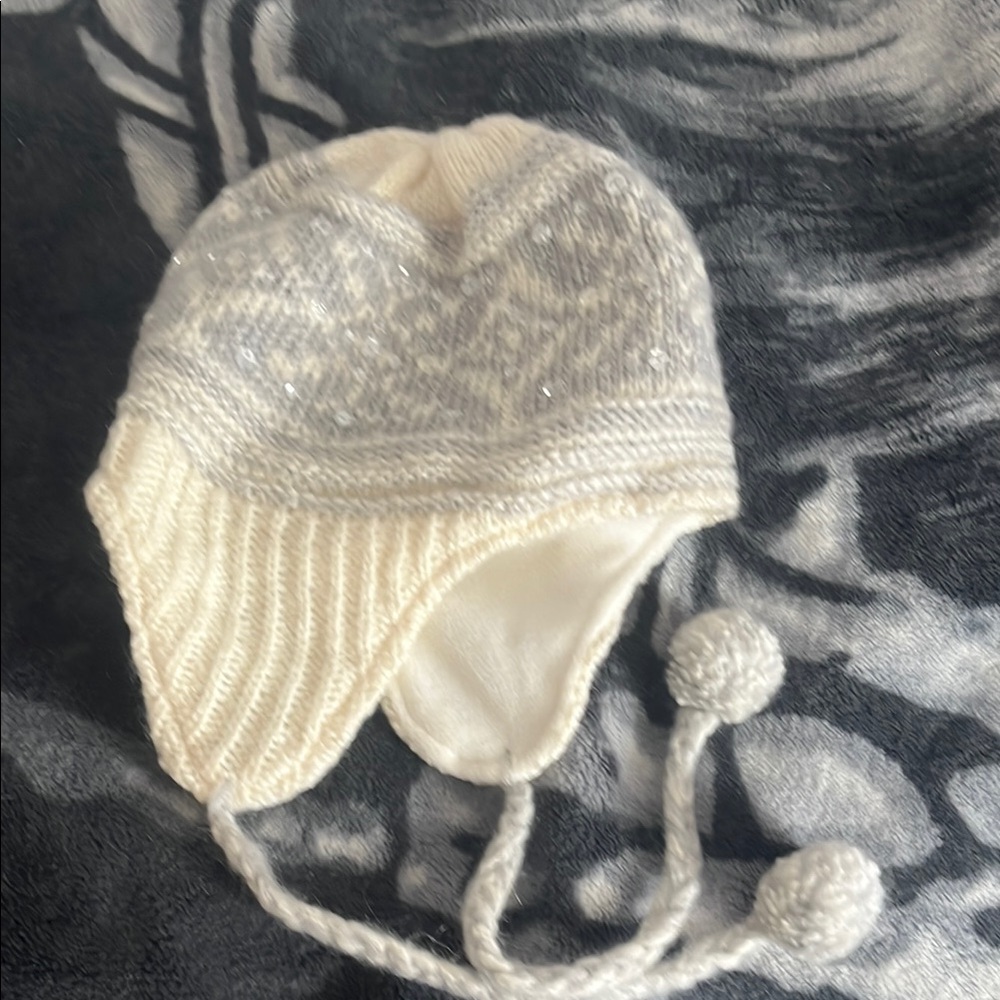 Cozy White Knit Hat